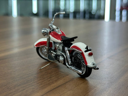 The Franklin Mint Harley Davidson Duo-Glide 1958 – Red and White – 1:24 Diecast Model (Full opening)
