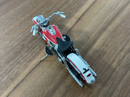 The Franklin Mint Harley Davidson Duo-Glide 1958 – Red and White – 1:24 Diecast Model (Full opening)