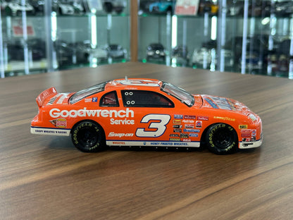 Action Racing Collectables NASCAR Chevrolet Monte Carlo Elite 1997 – Dale Earnhardt #3 Goodwrench Wheaties Orange – 1:24 Diecast Model (Full Opening, Limited Edition)
