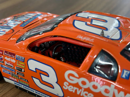 Action Racing Collectables NASCAR Chevrolet Monte Carlo Elite 1997 – Dale Earnhardt #3 Goodwrench Wheaties Orange – 1:24 Diecast Model (Full Opening, Limited Edition)