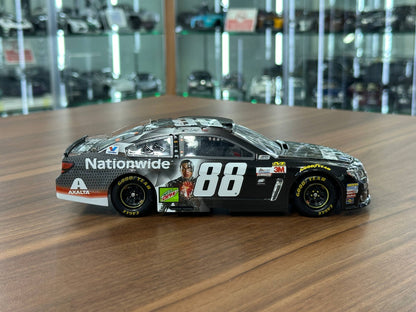 Action Racing Collectables NASCAR Chevrolet SS 2017 – Dale Earnhardt Jr #88 Nationwide Justice League – Silver – 1:24 Diecast Model (Full Opening, Limited Edition)