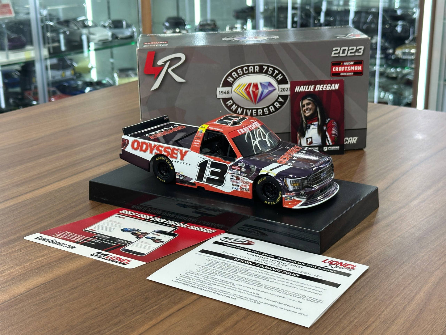 Nascar Ford F150 2023 – Hailie Deegan, #13 Odyssey Battery – N/A Diecast Model