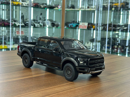 AUTOart Ford F‑150 Raptor 2019 – Black – 1:18 Diecast Metal Model (Full Opening, Limited Edition)