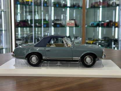 1:18 Metal Diecast Model Norev Mercedes‑Benz 230 SL Coupe (1963) – Horizon Blue – (Full Opening)