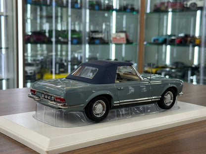 1:18 Metal Diecast Model Norev Mercedes‑Benz 230 SL Coupe (1963) – Horizon Blue – (Full Opening)