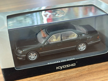 1:43 Diecast Model Kyosho Nissan Celsior (UCF21) P.I.O Tuning – Dark Green Mica
