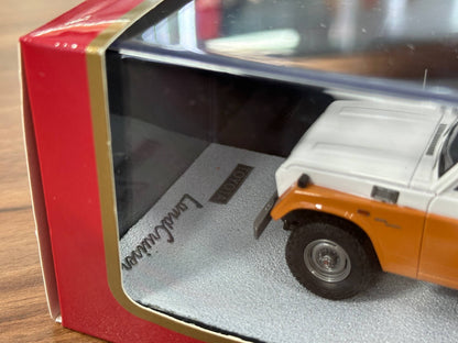 1:43 Diecast Model MK Miniatures Toyota Land Cruiser – Orange/White