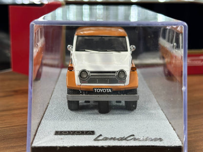 1:43 Diecast Model MK Miniatures Toyota Land Cruiser – Orange/White