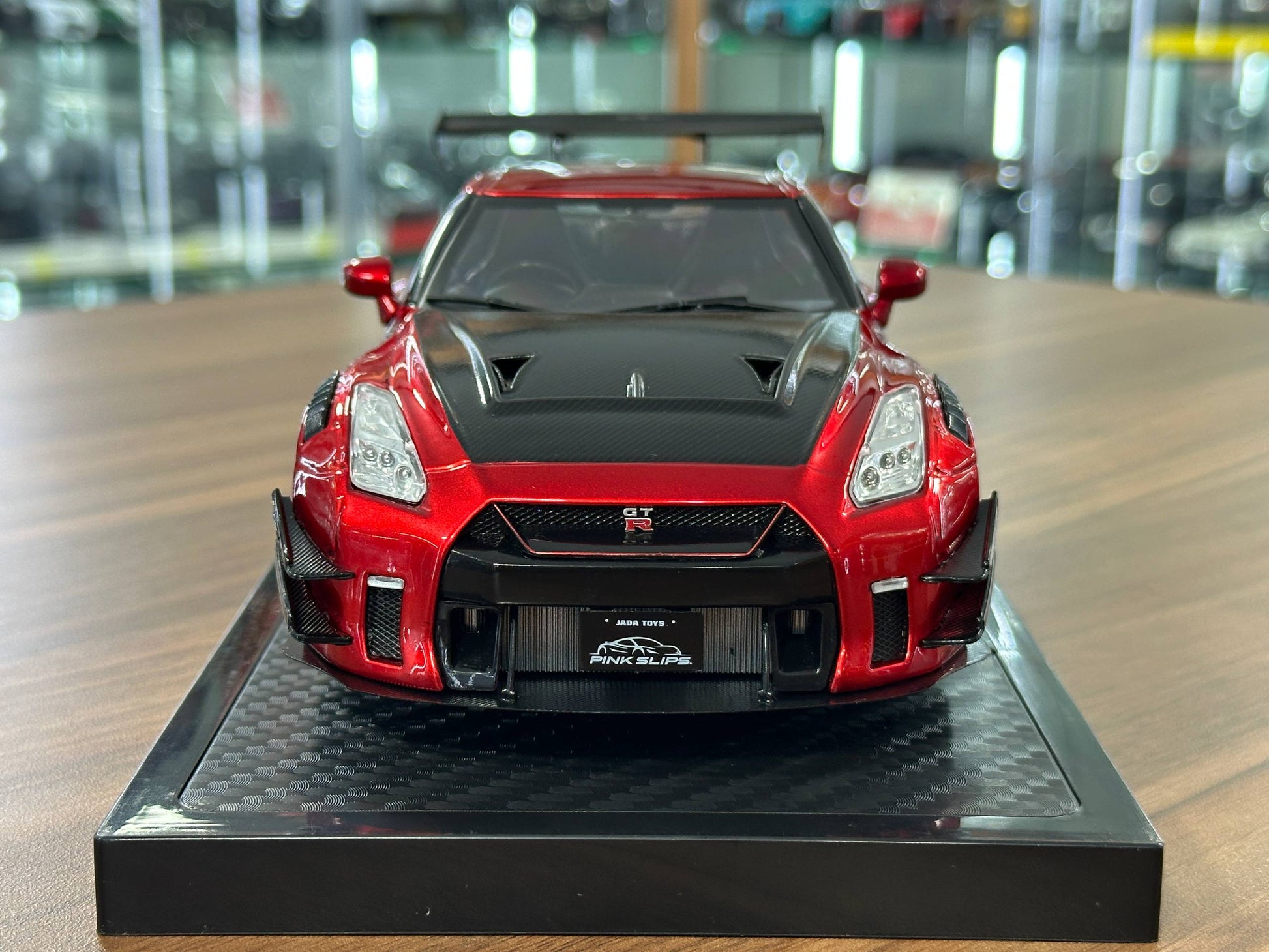 1/18 Diecast Nissan GT-R R35 LBWK 2.0 by Pink Slips in Red