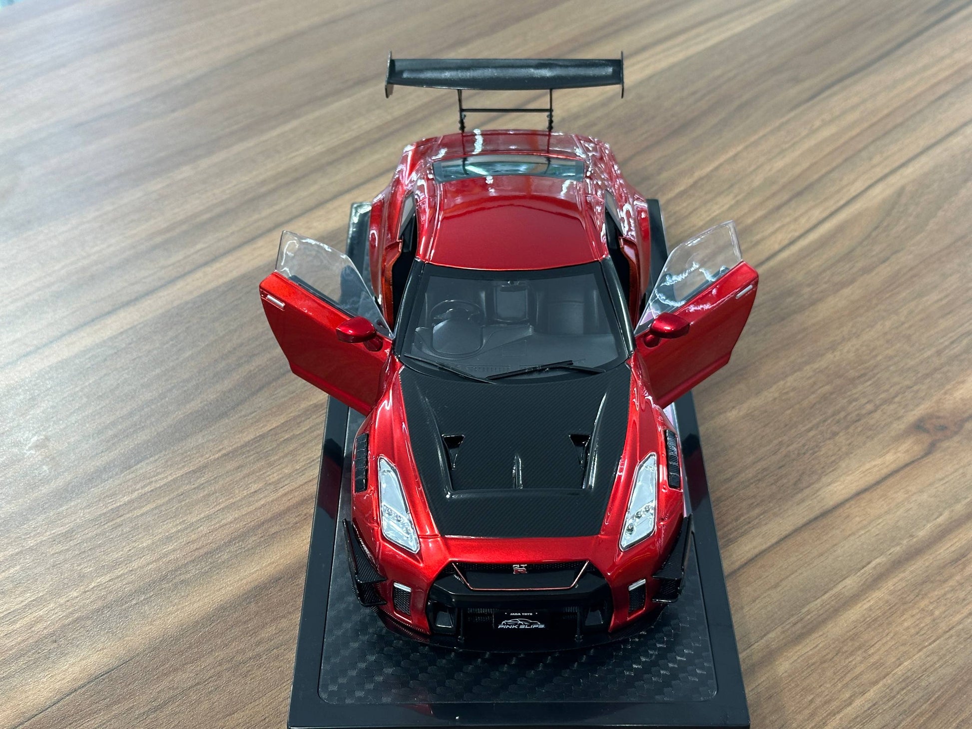 1/18 Diecast Nissan GT-R R35 LBWK 2.0 by Pink Slips in Red