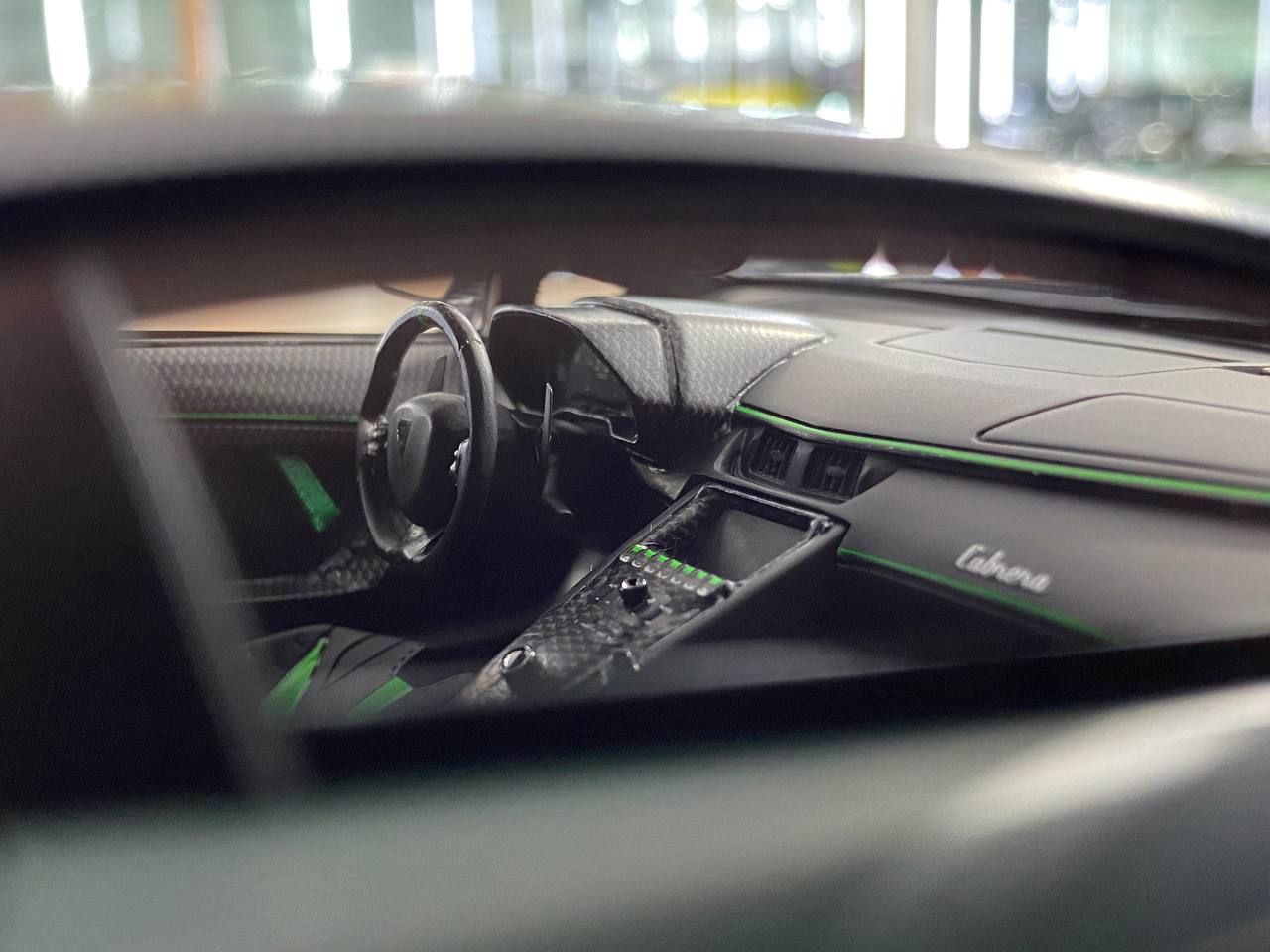 1:18 Resin Lamborghini Cabrera MANSORY – Green Carbon | Timothy & Pierre (Limited 99 pcs)