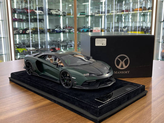 1:18 Resin Lamborghini Cabrera MANSORY – Green Carbon | Timothy & Pierre (Limited 99 pcs)