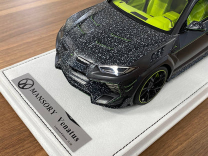 1:18 Resin Lamborghini Urus Venatus MANSORY – Grey Matt / Green | Timothy & Pierre (Limited 25 pcs – Dubai Collectors)
