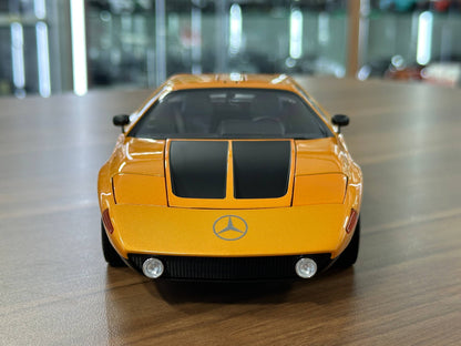 1/18 Diecast Mercedes-Benz C111-II (1970) – Norev Dealer Edition (Weissherbst Orange)