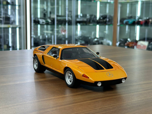 1/18 Diecast Mercedes-Benz C111-II (1970) – Norev Dealer Edition (Weissherbst Orange)