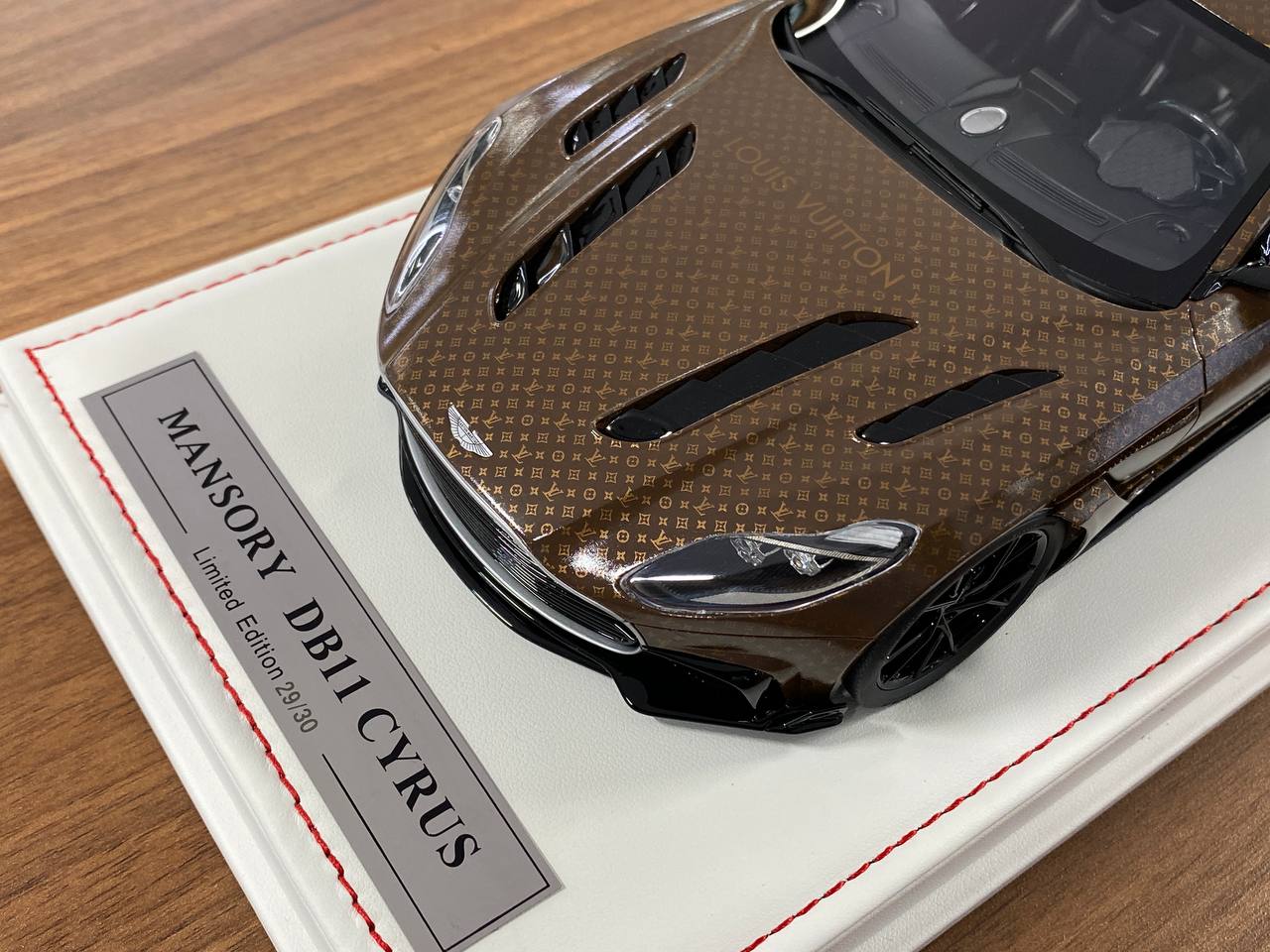 1:18 Resin Aston Martin DB11 CYRUS MANSORY – LV Old Flowers Brown | Timothy & Pierre (Limited 30 pcs)