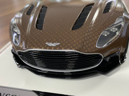 1:18 Resin Aston Martin DB11 CYRUS MANSORY – LV Old Flowers Brown | Timothy & Pierre (Limited 30 pcs)