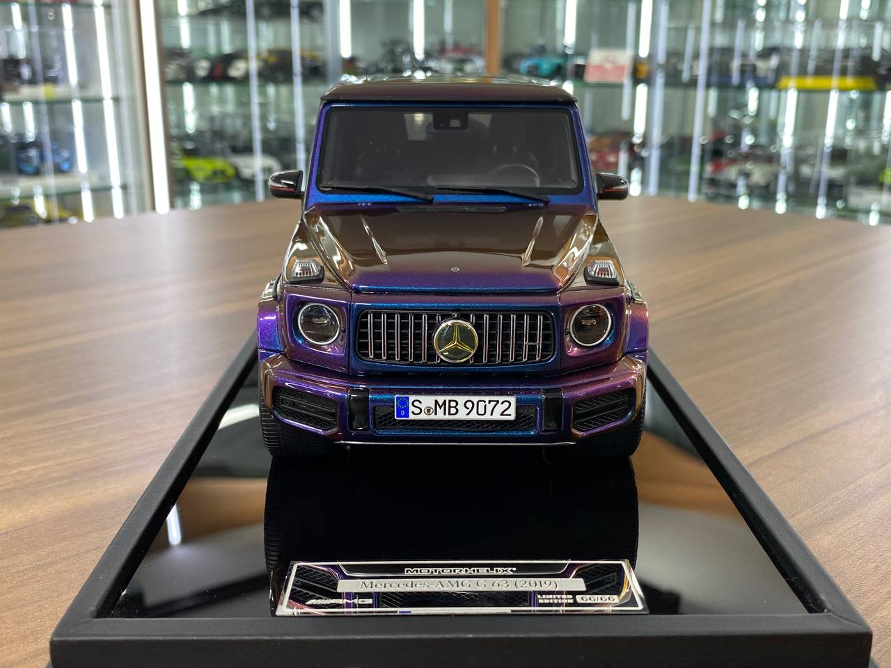 1:18 Resin Mercedes-Benz AMG G63 2019  – Desert Yellow | MOTORHELIX (Limited 66 pcs – Dubai Collectors)