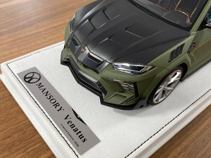 1:18 Resin Model Lamborghini URUS Venatus MANSORY  – Soft Green Matt / Black | Timothy & Pierre (Limited 35 pcs – Dubai Collectors)