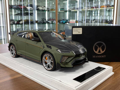 1:18 Resin Model Lamborghini URUS Venatus MANSORY  – Soft Green Matt / Black | Timothy & Pierre (Limited 35 pcs – Dubai Collectors)