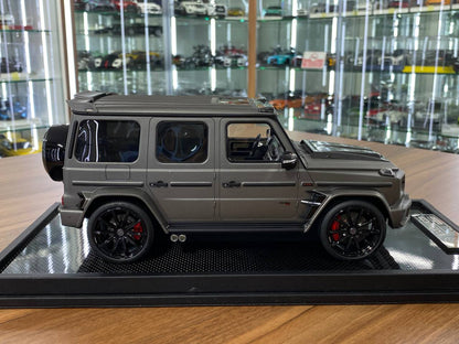 🚨1:18 Resin Model  Mercedes-Benz G63 BRABUS 800 – Matt Grey | MotorHelix (Limited 199 pcs – Dubai Collectors)