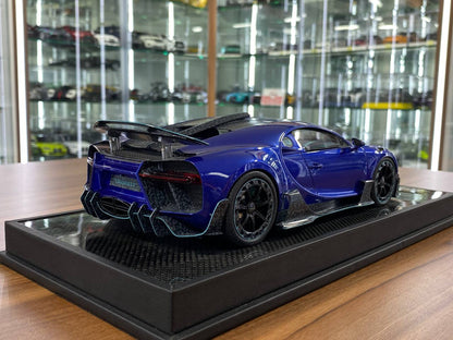 1/18 Bugatti Chiron Mansory  Blue & Carbon by Timothy & Pierre