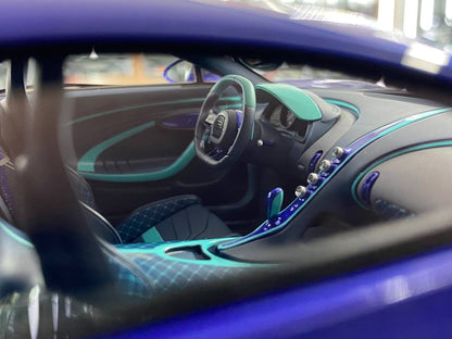 1/18 Bugatti Chiron Mansory  Blue & Carbon by Timothy & Pierre