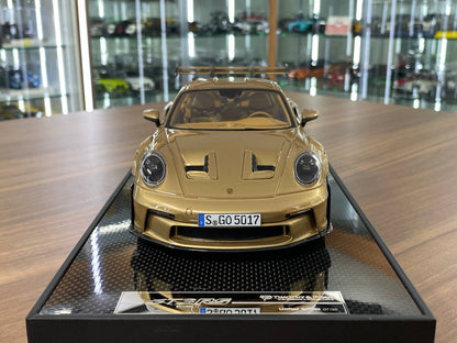 🚨1:18 Resin Porsche 911 GT3 RS (992.1) – Gold PTS | Timothy & Pierre (Limited 30 pcs – Dubai Collectors)
