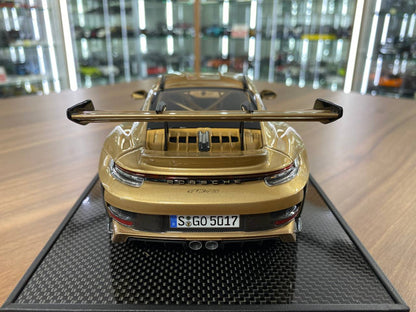 🚨1:18 Resin Porsche 911 GT3 RS (992.1) – Gold PTS | Timothy & Pierre (Limited 30 pcs – Dubai Collectors)