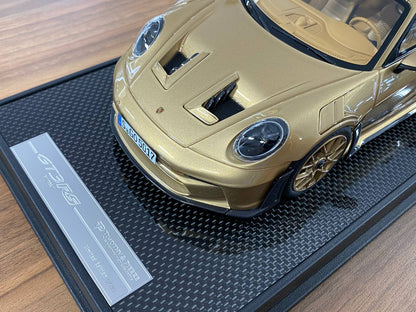 🚨1:18 Resin Porsche 911 GT3 RS (992.1) – Gold PTS | Timothy & Pierre (Limited 30 pcs – Dubai Collectors)