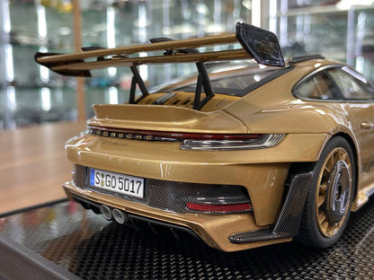 🚨1:18 Resin Porsche 911 GT3 RS (992.1) – Gold PTS | Timothy & Pierre (Limited 30 pcs – Dubai Collectors)