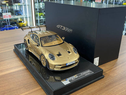 🚨1:18 Resin Porsche 911 GT3 RS (992.1) – Gold PTS | Timothy & Pierre (Limited 30 pcs – Dubai Collectors)