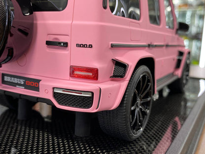 1:18 Resin Model Mercedes-Benz G63 BRABUS 800– Pink | MotorHelix (Limited 166 pcs)