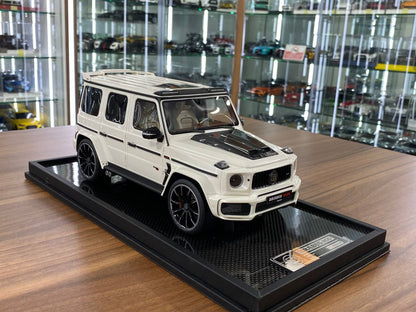1:18 Resin Model Mercedes-Benz G63 BRABUS 800 – Pearl White | MotorHelix (Limited 199 pcs)pcs