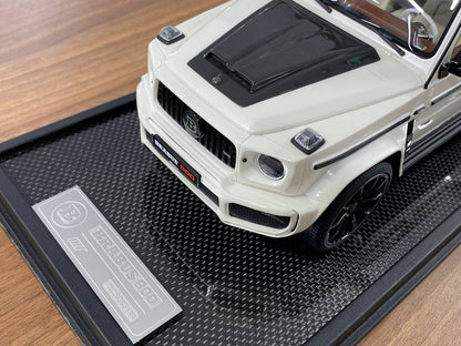 1:18 Resin Model Mercedes-Benz G63 BRABUS 800 – Pearl White | MotorHelix (Limited 199 pcs)pcs