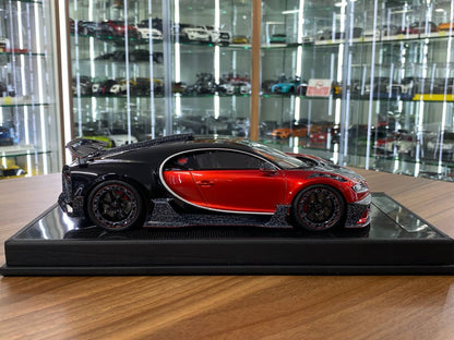 🚨Bugatti Chiron Centuria 1:18 Resin Model – Metallic Red | Timothy & Pierre (Signed by Kourosh Mansory – 1 of 99 pcs)