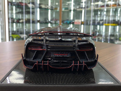 🚨Bugatti Chiron Centuria 1:18 Resin Model – Metallic Red | Timothy & Pierre (Signed by Kourosh Mansory – 1 of 99 pcs)