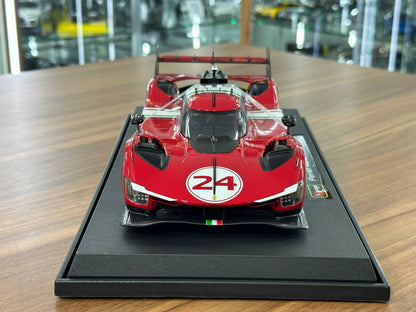 Bburago Ferrari 499P Modificata #24 – Red/White – 1:18 Metal Diecast Model (Doors Opening, Collector‑Grade, Not Used)