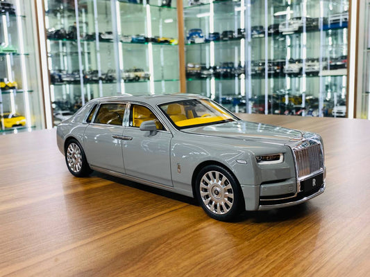 1/18 Diecast Metal Full Opening - Rolls-Royce Phantom 8 by Kengfai, Grey