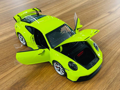 Norev Porsche 911 GT3 2021 - 1/18 Metal Diecast Model, Acid Green