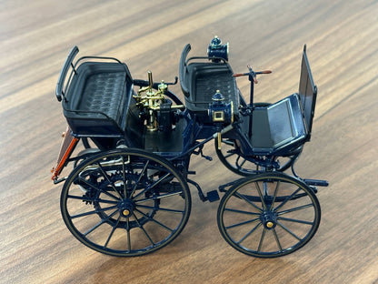 1/18 Diecast Mercedes-Benz Daimler Motorkutsche (1886) – Norev Dealer Edition (Blue)