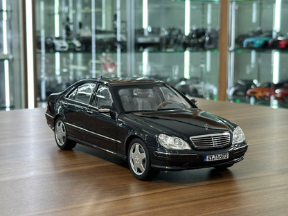 1/18 DiecastMercedes-Benz S 55 (V220, 1999–2002) – Norev Dealer Edition (Tectite Grey)
