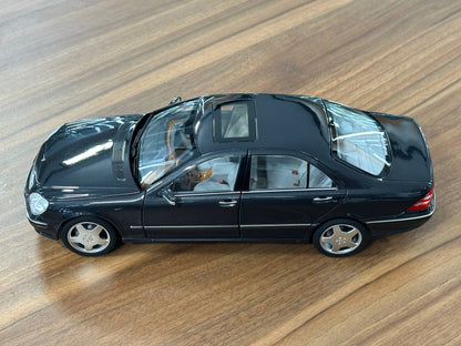 1/18 DiecastMercedes-Benz S 55 (V220, 1999–2002) – Norev Dealer Edition (Tectite Grey)