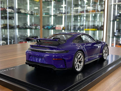 1:18 Resin Model Porsche 911 GT3 (992.2)  – Ultraviolet | Spark Models (Limited 911 pcs – Dubai Collectors)