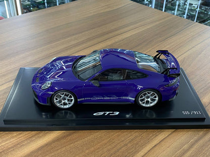 1:18 Resin Model Porsche 911 GT3 (992.2)  – Ultraviolet | Spark Models (Limited 911 pcs – Dubai Collectors)