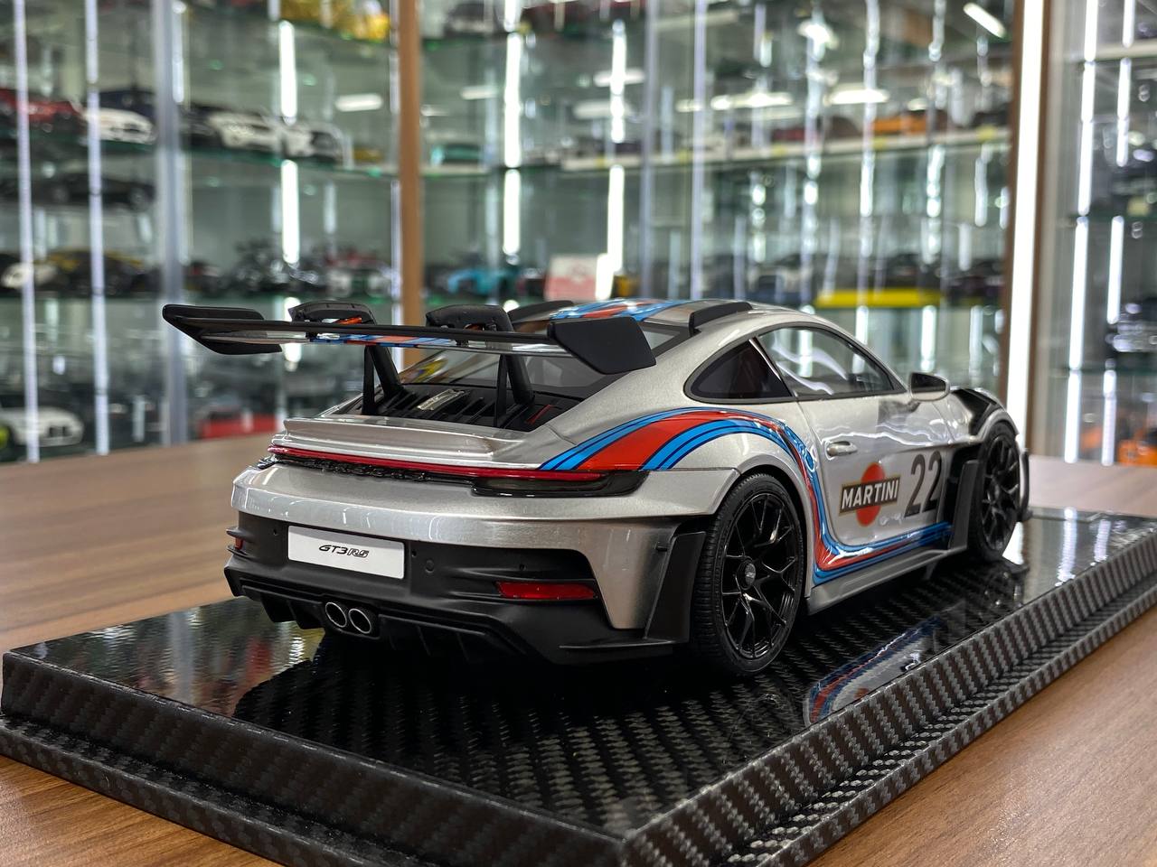 1:18 Resin Model Porsche 911 GT3 RS – Martini Decal | VIP Models (Limited 30 pcs – Dubai Collectors)