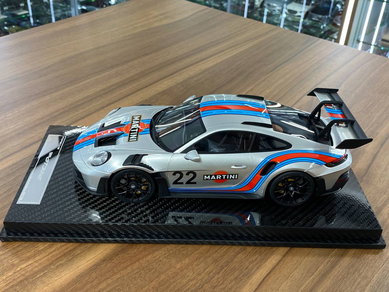 1:18 Resin Model Porsche 911 GT3 RS – Martini Decal | VIP Models (Limited 30 pcs – Dubai Collectors)