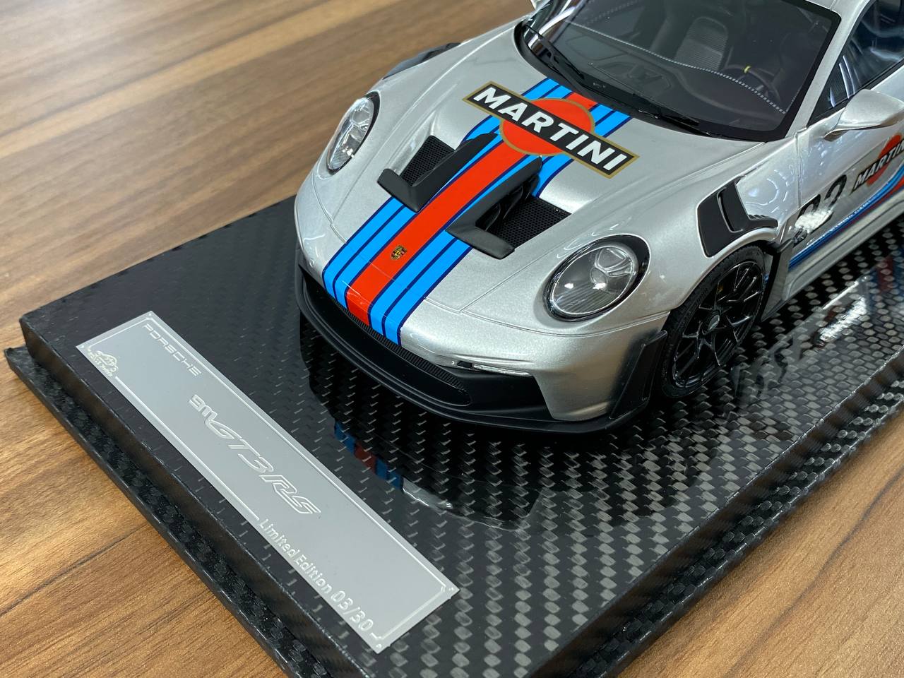 1:18 Resin Model Porsche 911 GT3 RS – Martini Decal | VIP Models (Limited 30 pcs – Dubai Collectors)