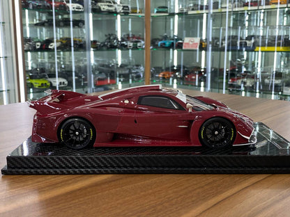 1:18 Resin Model Pagani Huayra R– Carbon Wine Red | VIP Models (Limited 30 pcs – UAE Collectors)