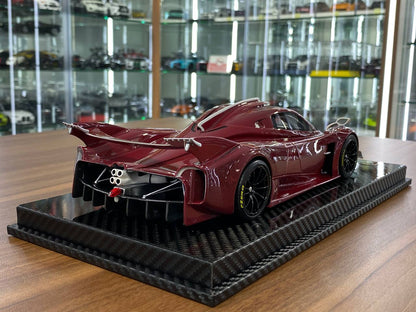 1:18 Resin Model Pagani Huayra R– Carbon Wine Red | VIP Models (Limited 30 pcs – UAE Collectors)